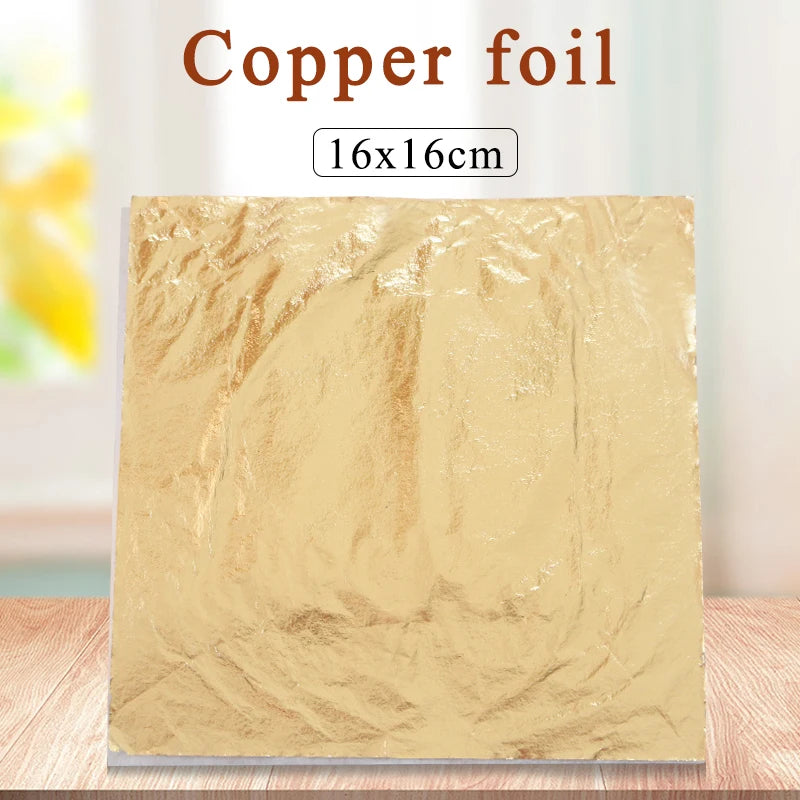 1000pcs 16x16cm Imitation Gold Leaf