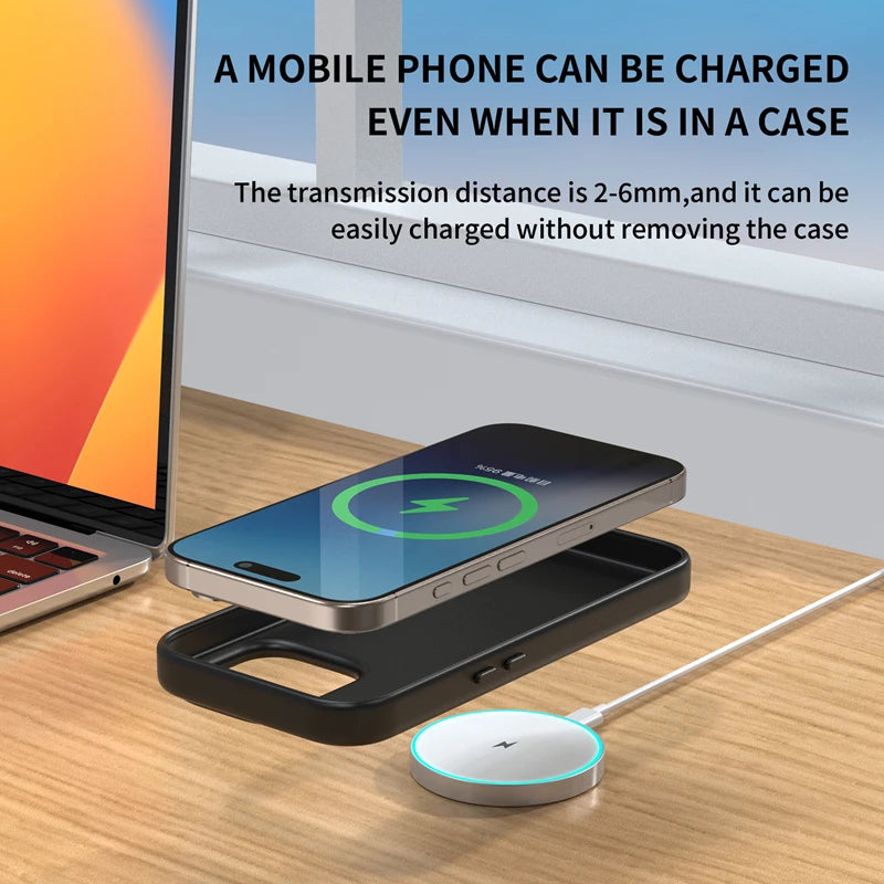 Magnetic Wireless Charger 15W Fast Charging  Convenient For Magsafe iPhone 17 16 15 14  Pro Max Airpods 4 Pro Magnet Station