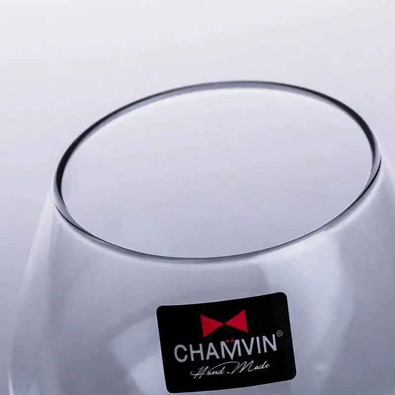 Slow Roll Spherical Whisky Rock Glass Match Wooden Pallet Roly-poly Design Taste Creative Brandy Snifters Whisky Tumbler Holder