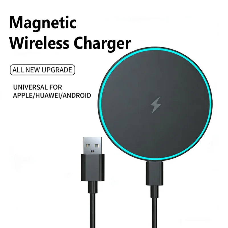 Magnetic Wireless Charger 15W Fast Charging  Convenient For Magsafe iPhone 17 16 15 14  Pro Max Airpods 4 Pro Magnet Station