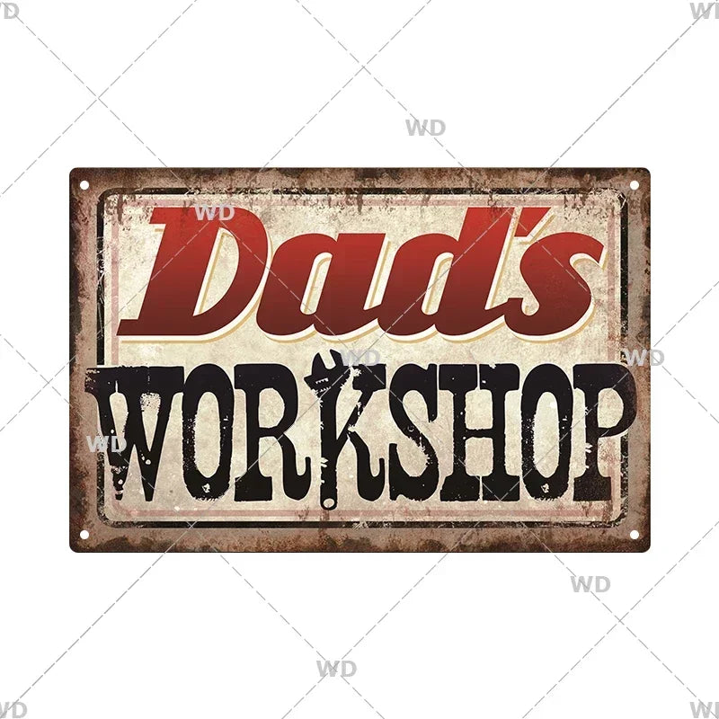 Tin Sign Vintage Garage Gas Station Decor Wall Plate Poster Motor Oil Gas Castrol Metal Signs Crafts Decoration Tinplate Plaques