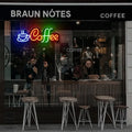 1 piece of coffee LED neon light decoration board, used for coffee bars, restaurants, shops, and window wall decoration