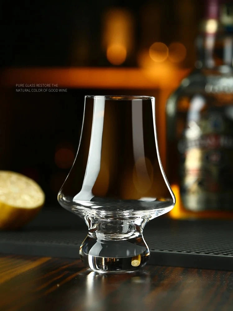 Whiskey Crystal Glass Set, Tasting Glass Clear Lead Free Wine Glass Bar Party Wedding Drinking Glassware