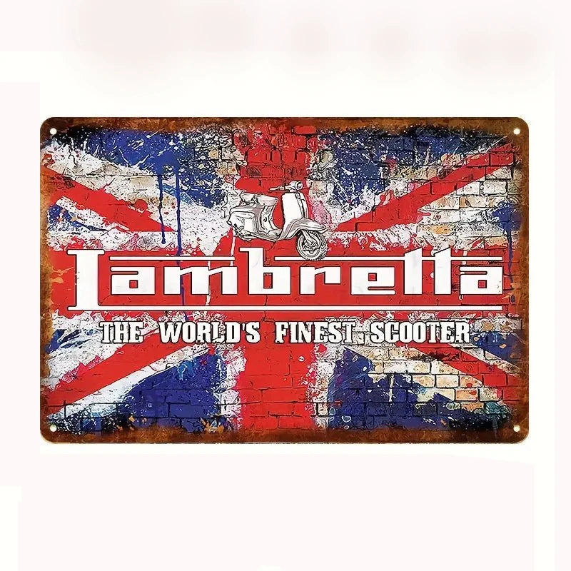 Vintage Metal Tin Sign Retro Garage & for Man Cave Decor, 8x12 Inch - Perfect for Old Car Shops, Oil Stations , Home Wall Art