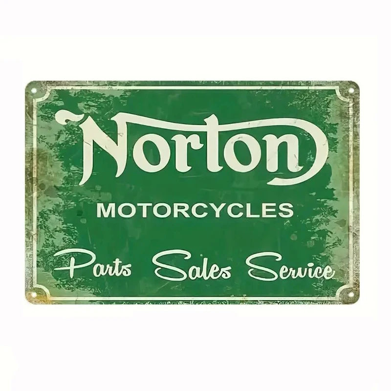 Vintage Metal Tin Sign Retro Garage & for Man Cave Decor, 8x12 Inch - Perfect for Old Car Shops, Oil Stations , Home Wall Art