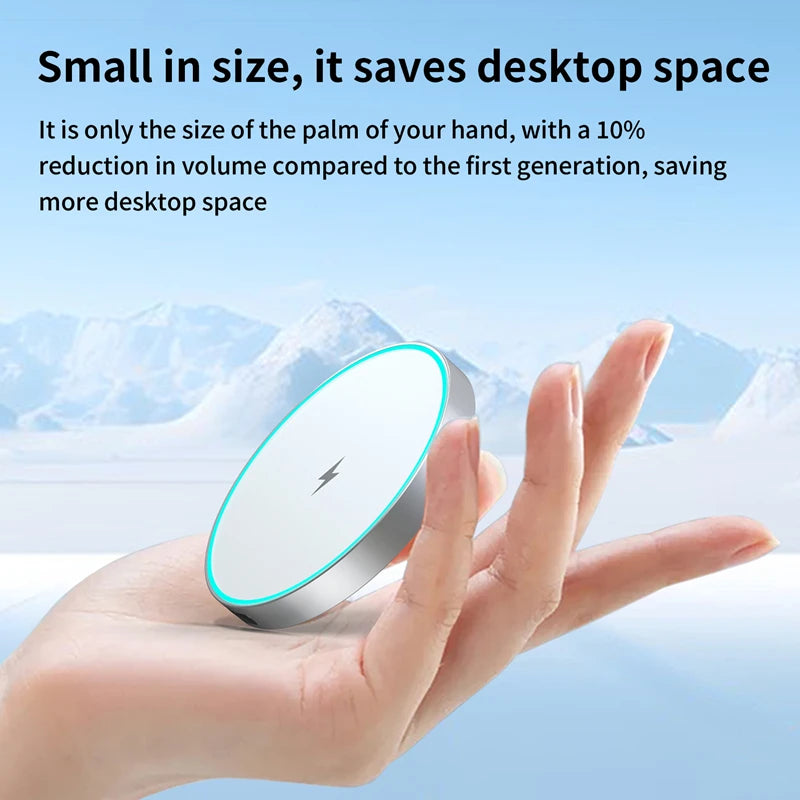 Magnetic Wireless Charger 15W Fast Charging  Convenient For Magsafe iPhone 17 16 15 14  Pro Max Airpods 4 Pro Magnet Station
