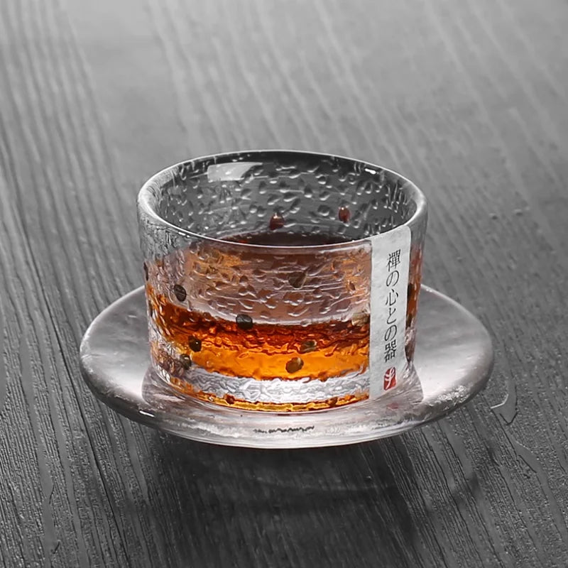 Japanese style Fuji Mountain glass cup, fashionable rock glass, heat-resistant glass, water cup,coffee cup, red wine whiskey cup