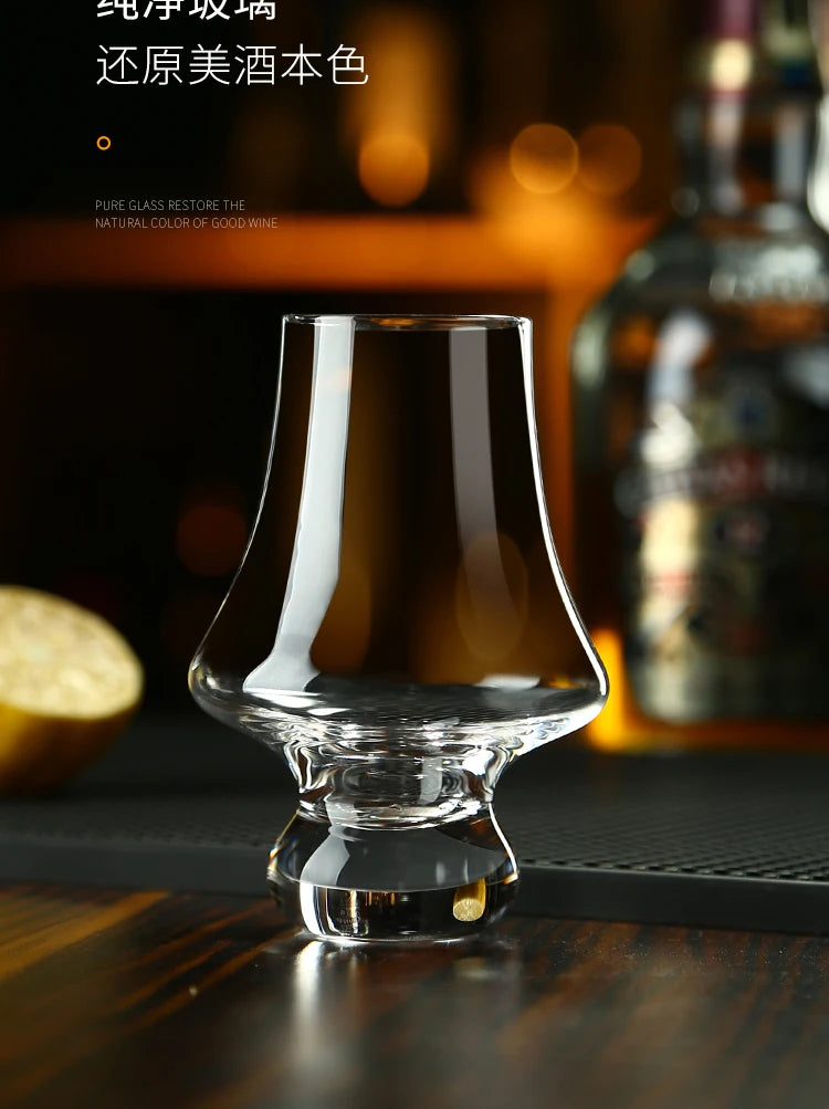Whiskey Crystal Glass Set, Tasting Glass Clear Lead Free Wine Glass Bar Party Wedding Drinking Glassware