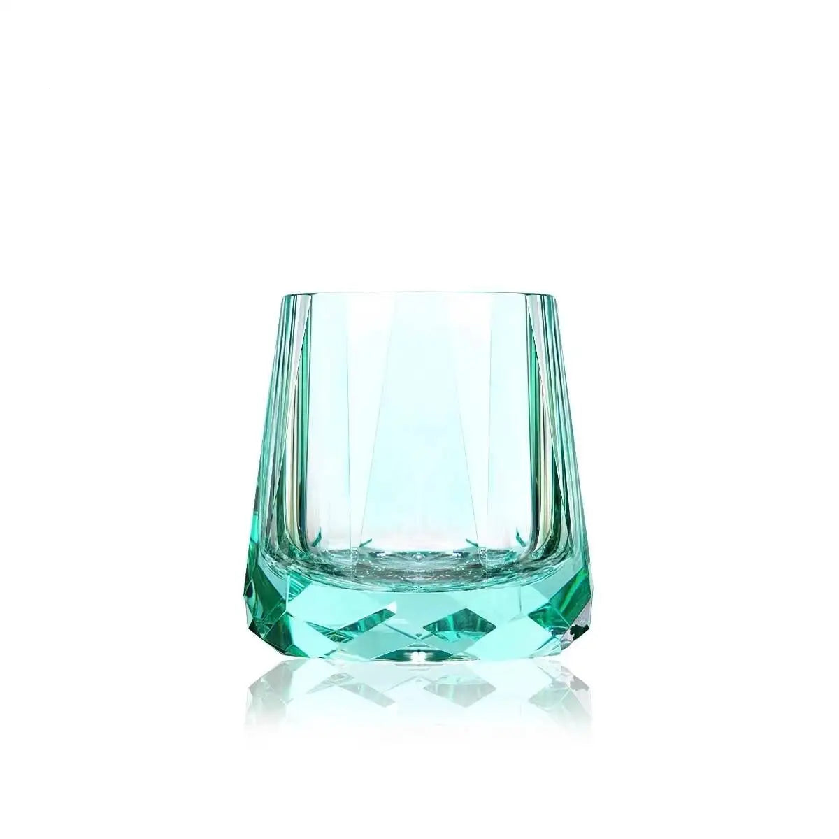 Zeus' Eternal Stone K9 Crystal Cup Upscale Classical Whiskey Glass Diamond Cut Brandy Liquor Wine Snifter Best Gift For Dad Boss