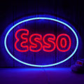 1 piece of Esso garage LED neon light decoration sign, used for garage wall lubrication, oil store, gas station display lighting