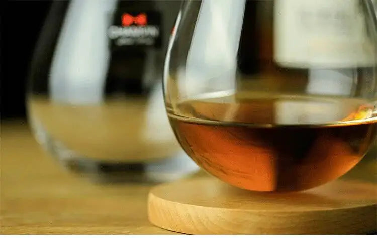 Slow Roll Spherical Whisky Rock Glass Match Wooden Pallet Roly-poly Design Taste Creative Brandy Snifters Whisky Tumbler Holder