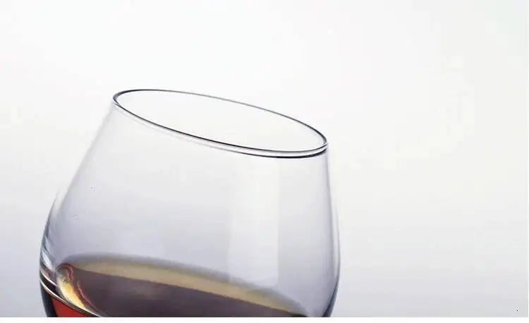 Slow Roll Spherical Whisky Rock Glass Match Wooden Pallet Roly-poly Design Taste Creative Brandy Snifters Whisky Tumbler Holder