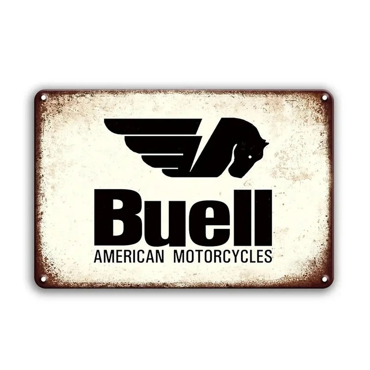 Moto Tyres Metal Tin Signs Buell Wall Decoration Plaque Vintage Art Poster Iron Painting for Man Cave Home Cafe Garden Club Bar