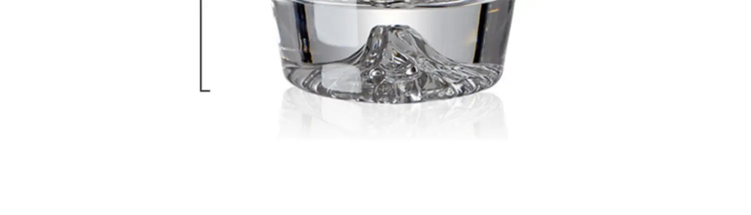 1PC Transparent Snow Mountain Cup Japanese Mount Fuji Whisky Glass Cup Breakfast Milk Drink Beer Wine Fruit Juice Cups Gift